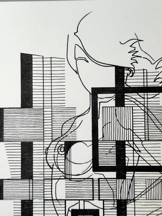 Image 1 of Eugène Eechaut (1928-2019) - 4 works, ink on paper 1982-1984
