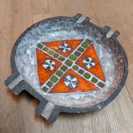 Jan Nolf Ceramic Retro Bowl or Ashtray 1960s-70s