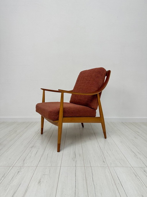 1950s Danish Oak Armchair FD 145 by Peter Hvidt & Orla Mølgaard-Nielsen for France & Daverkosen – Vintage Lounge Chair