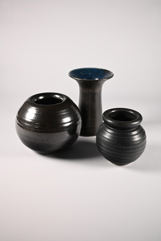Collezione di 3 pezzi in ceramica