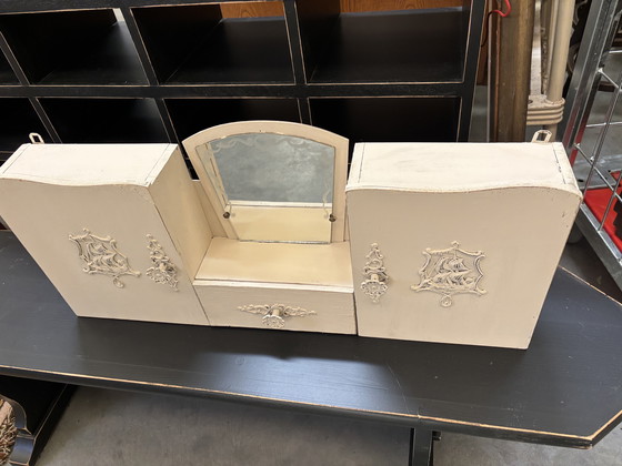 Image 1 of Vintage Brocante wandkastje / hangkastje