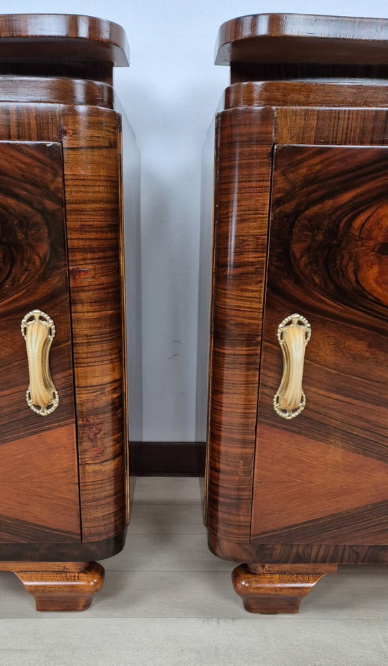 Image 1 of Venetian Art Deco Nightstands 1939