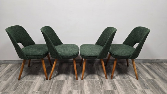 Image 1 of Eetkamerstoelen van Oswald Haerdtl voor Ton, set van 4