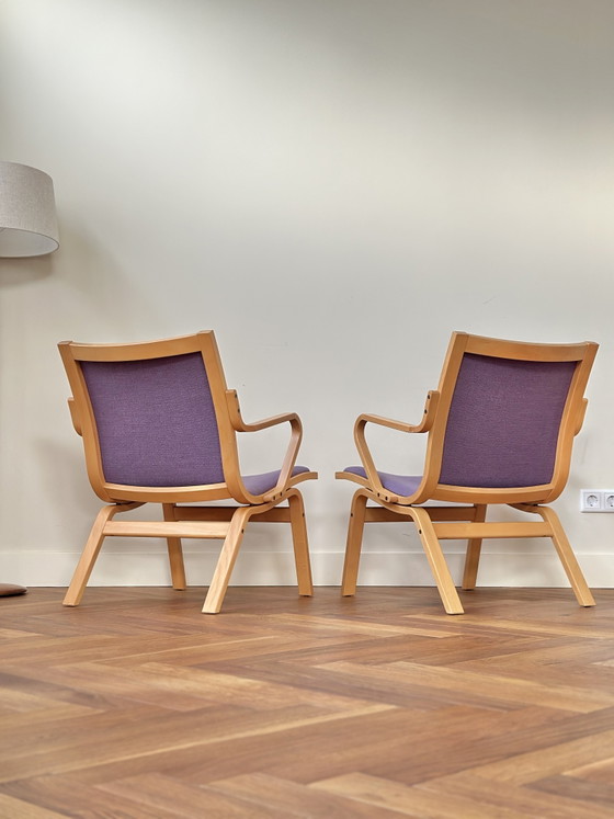 Image 1 of Set 2 fauteuils Finn Østergaard model Albert jaren 50/60/70