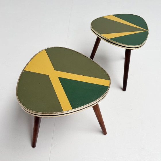 Set van 3 gerestaureerde plantentafels uit Frankrijk, 1960's – Metal, Wood (photo 5 of 9)
