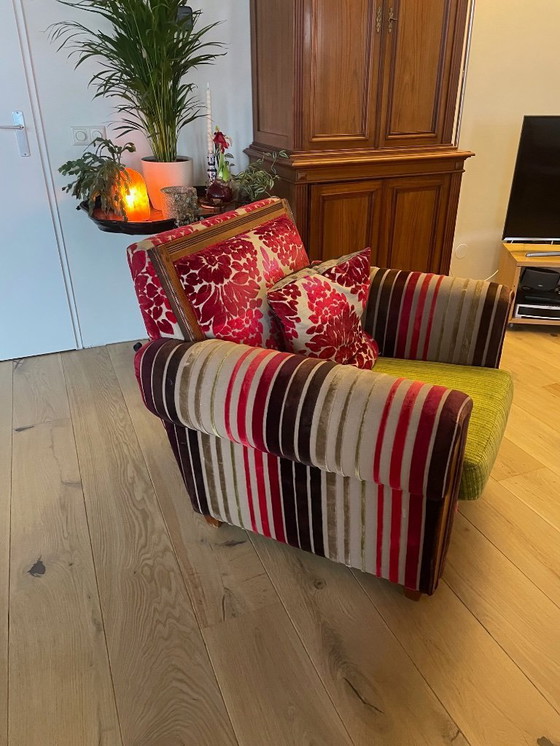 Image 1 of 2 sedie di design con tessuto Tricia Guild