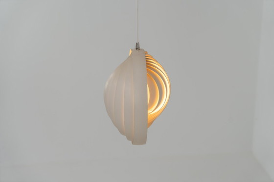 Image 1 of Early “Moon” pendant light by Verner Panton for Louis Poulsen (Denmark, 1960s).