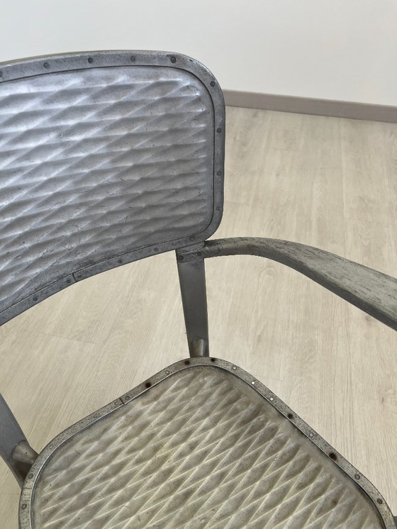 Image 1 of Aluminiumstühle - Avec-Plakette « Gaston Viort - Salon de Provence »