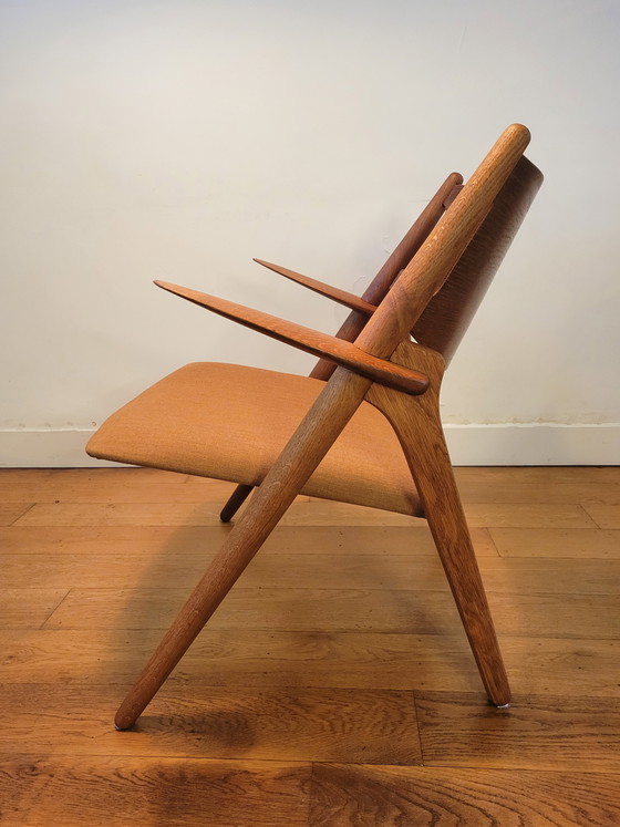 Image 1 of Vintage Ch28 Sawhorse Stoel Van Hans J. Wegner Voor Carl Hansen