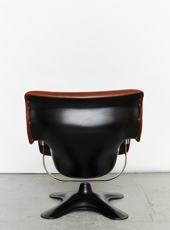 Image 1 of Yrjö Kukkapuro Karuselli Chair & Ottomane for Haimi, 1965