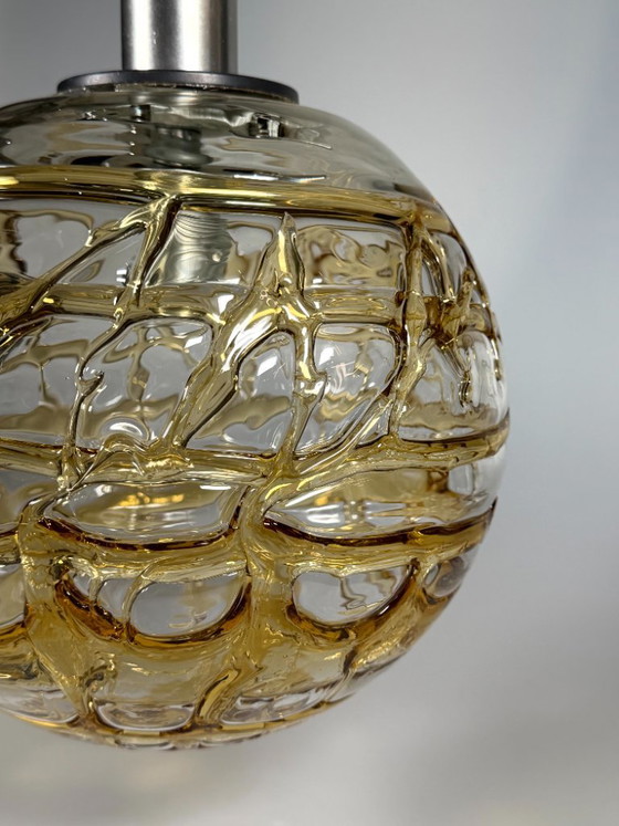 Lampada a sospensione Globe degli anni '60/'70 di Doria Leuchten, Germania. – Lampade a sospensione, Metal (photo 7 of 13)
