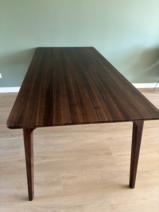 Walnut dining table Scandinavian design