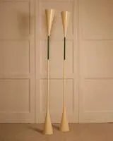Diabolo Stehleuchten Paar – Metal, Mid Century Modern (photo 6 of 12)