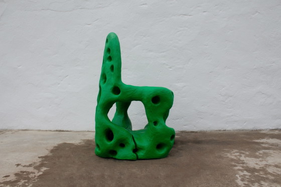 Zion Green Carved Chair – Tom Heywood, Beistellstühle, Wood (photo 7 of 7)