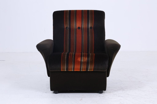 Vintage Fauteuil années 70 | Mid Century Tissu Fauteuil rétro années 60 #07-28