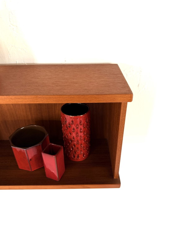 Vintage Teak Wall Shelf, 1960s – Wall cabinet, Wood (photo 10 of 12)