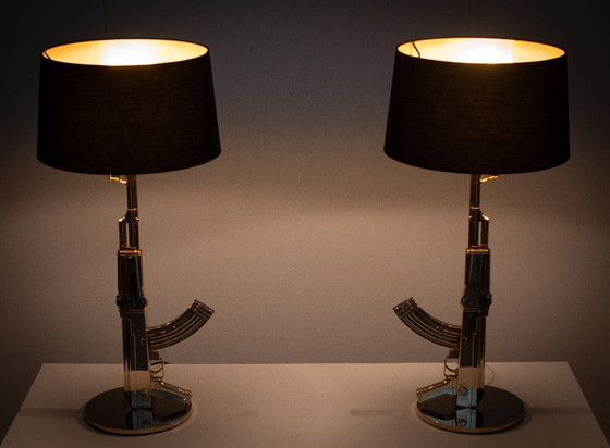 Image 1 of Original Flos AK 47 Kalashnikov table lamp by Philippe Starck, 2005.