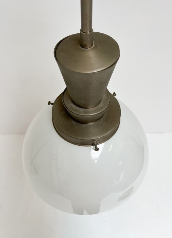 Image 1 of Opalglas-Deckenleuchte GISO von W.H. Gispen, 1950er Jahre