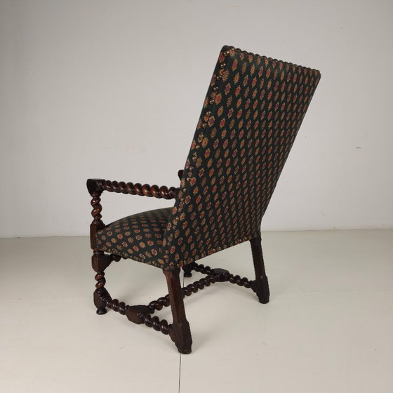 English Barley Twist Library Armchair in Dark Oak, circa 1700 – Other (photo 4 of 13)