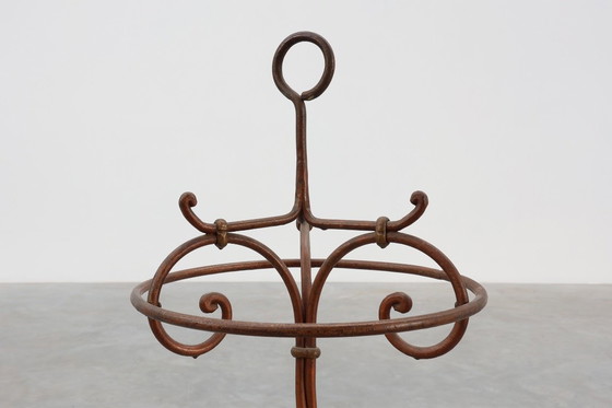 Image 1 of Paragüero antiguo de hierro fundido, Francia ca. 1900