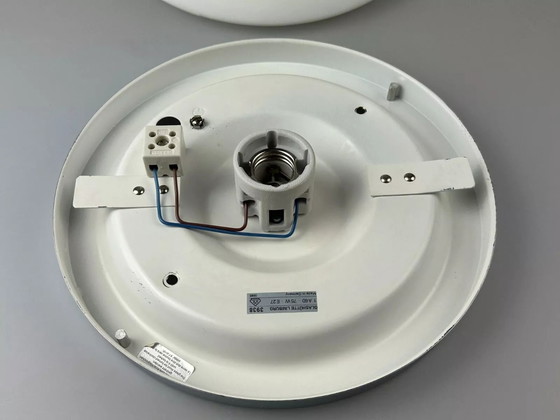 Image 1 of 60s 70s ceiling lamp wall lamp by Limburg Leuchten Germany glass chrome