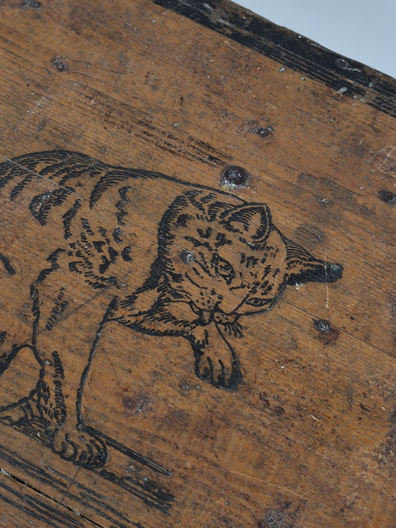 Scatola originale antica in legno di amido con finitura argentata di Hoffmann. – Oggetti decorativi, Wood (photo 4 of 13)