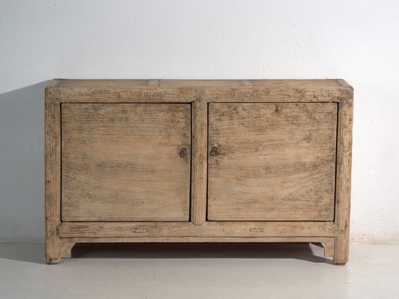 Antique sideboard in elm with two doors – China, circa 1950 – Sideboard cabinet (photo 37 of 40)