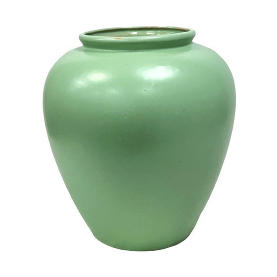 Image 1 of Scheurich 504-20 mintgrüne minimalistische Keramikvase, Deutschland 1970er Jahre