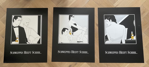 Jos van Uytrecht, Coppia, 1984, copyright Schweppes International, n. 205, stampato in Olanda.