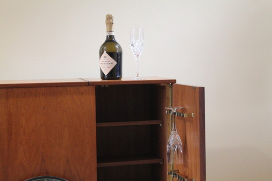 Image 1 of 1960's bar cart / drinks trolley after Jaques Adnet