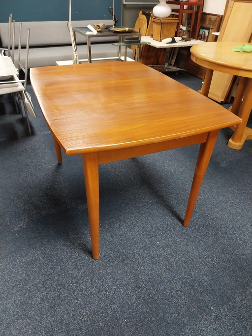 1 x teak extendable dining table in the style of Van Teeffelen 1960s