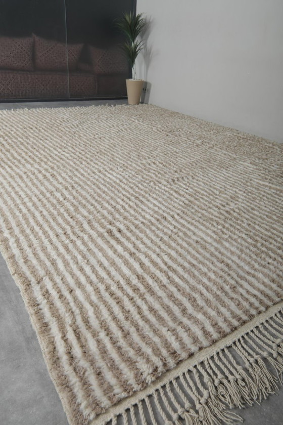 Image 1 of Marokkaans tapijt met strepenpatroon, 300 x 200 cm