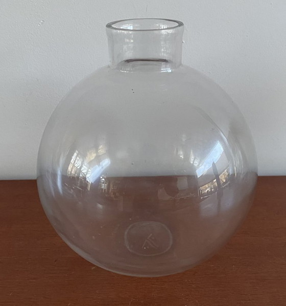Image 1 of Chris Lanooy - Early clear glass ball vase made for the Leerdam Glass Factory