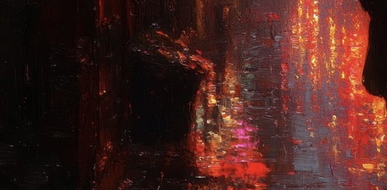 Image 1 of Artwork NEON NIGHT WANDERER XXL