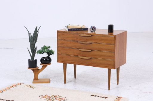 Vintage teak chest of drawers | Mid - Century drawer cabinet wood storage 60s #08-11