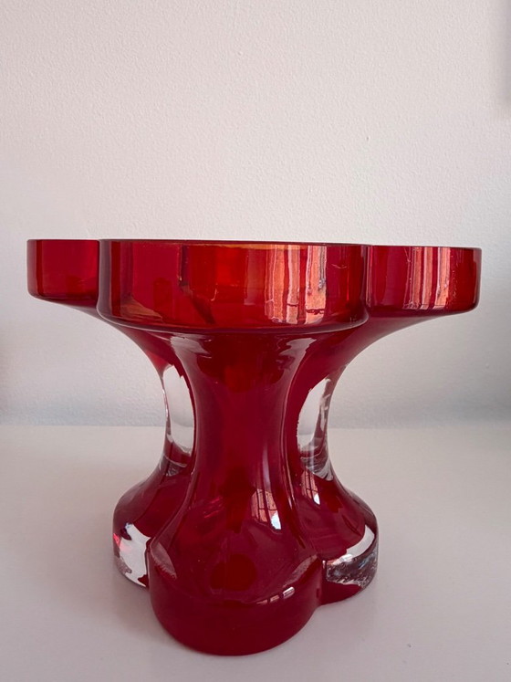 Vaas Onnenlehti Helena Tynell Riihimäen Mid-Century Design – Vazen, Glass (photo 2 of 5)