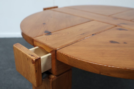 Image 1 of Brutalist Pine Coffee Table from Karl Andersson & Söner, Sweden, 1970s