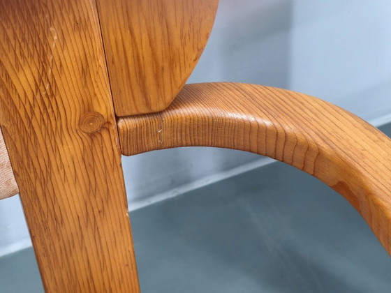 Image 1 of Ensemble de 8 fauteuils de salle à manger en pin de style postmoderne tchèque, années 1970