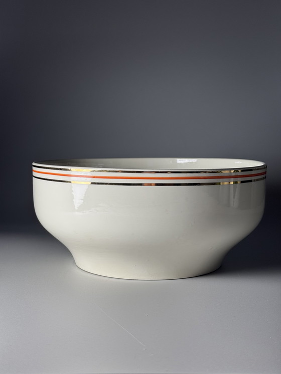 Image 1 of Boch Frères, Art Deco – Große Servierschüssel & Soßenschüssel (1940er Jahre)