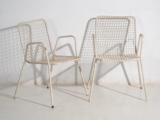 Antique outdoor chairs with armrests (c.1920). Set of 4 pieces #4 – Garden chairs, Iron (photo 34 of 40)