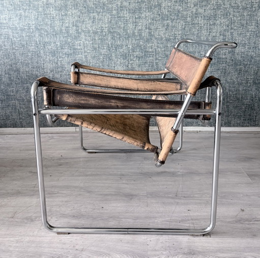 Vintage Marcel Breuer, Wassily-Stuhl, Patina, Italien – 1960er Jahre