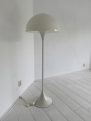 Vintage Louis Poulsen Floor Lamp – White with Dimmer
