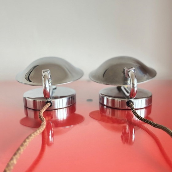 Image 1 of Set of Functionalist lable lamps, Napako, Czechoslovakia