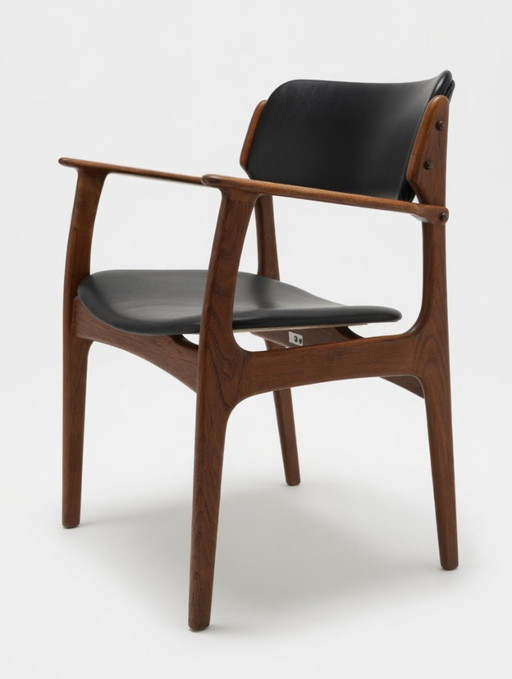 Silla de capitán Erik Buch de palisandro, modelo 50