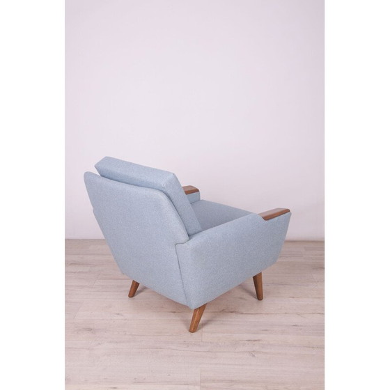 Image 1 of Mid Century Deense bank en fauteuil, jaren 1960