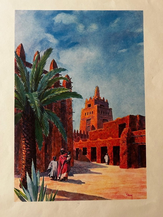 Image 1 of Orientalistische Lithografie, 1950