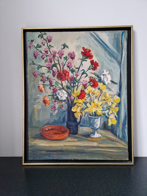 Large format still life flowers - 78 x 97 cm