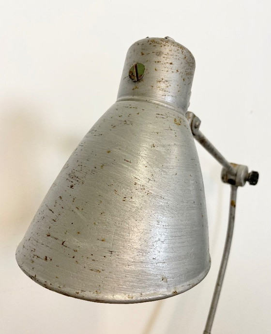 Image 1 of Große graue Tischlampe im Industriestil, 1960er Jahre