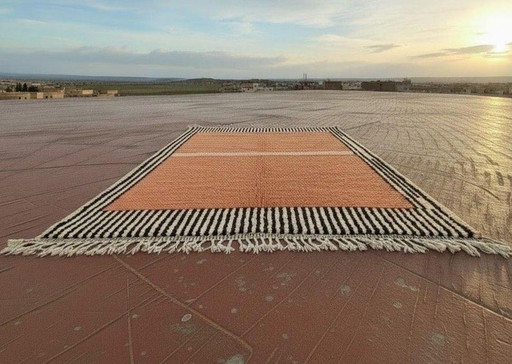 Handgeweven vloerkleed van natuurlijke wol, traditioneel geweven, afmeting 200x300 cm