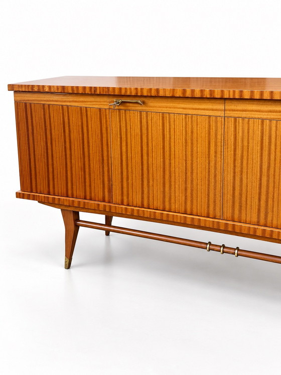 Vintage retro jaren 60 Dressoir – Glas, Hout (photo 9 of 15)